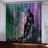 2025 NEW Marvel Venom Pattern Curtains Blackout Window Drapes